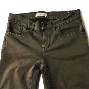 Madewell Olive Brown Skinny Skinny Jeans Sz 26